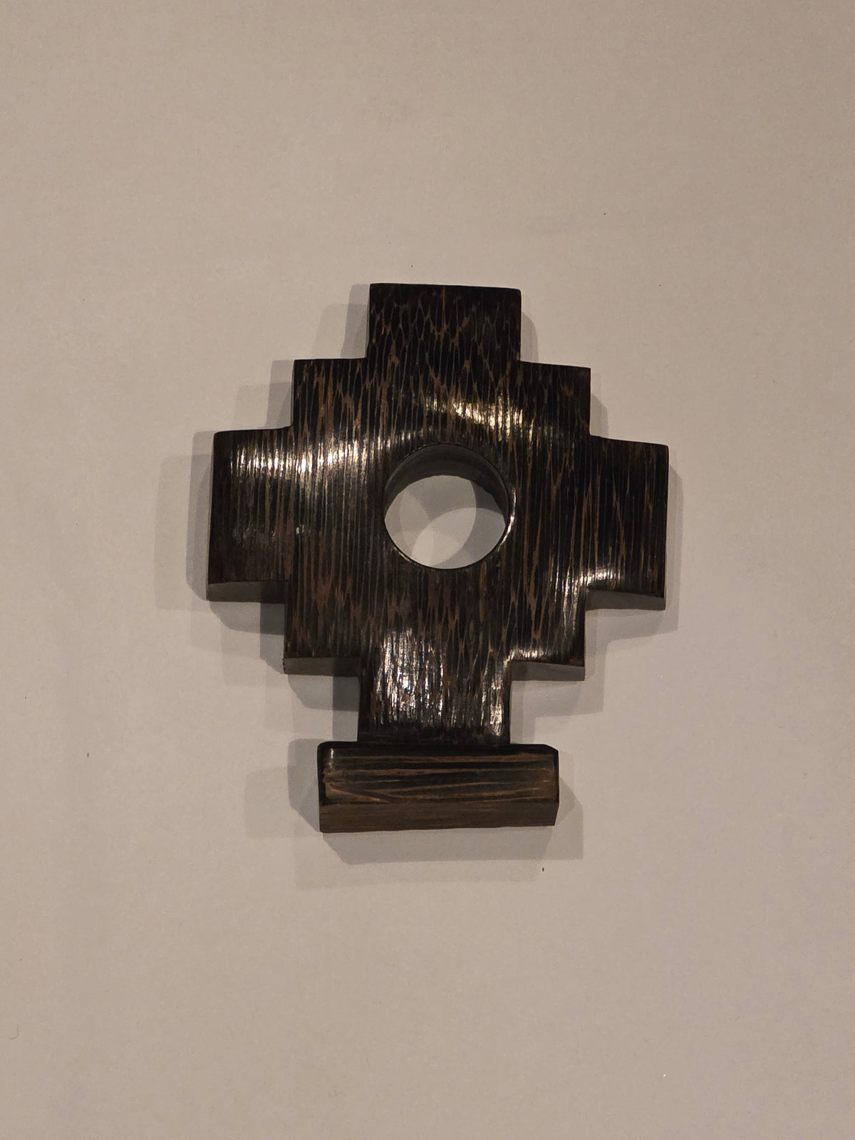 Chonta Wood Chakana | Hand-Carved Andean Cross