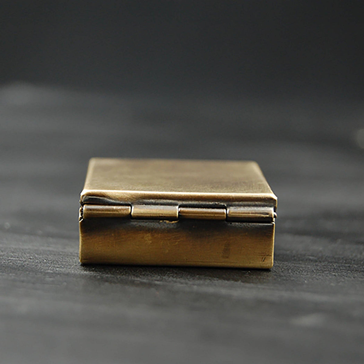 Tiny Brass Pill Box