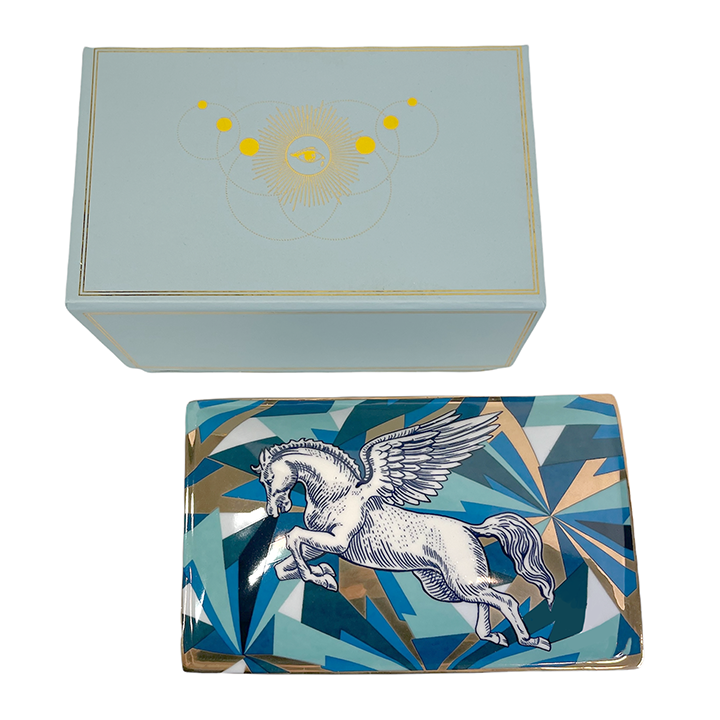 Pegasus Ceramic Box | Bone China Keepsake Box