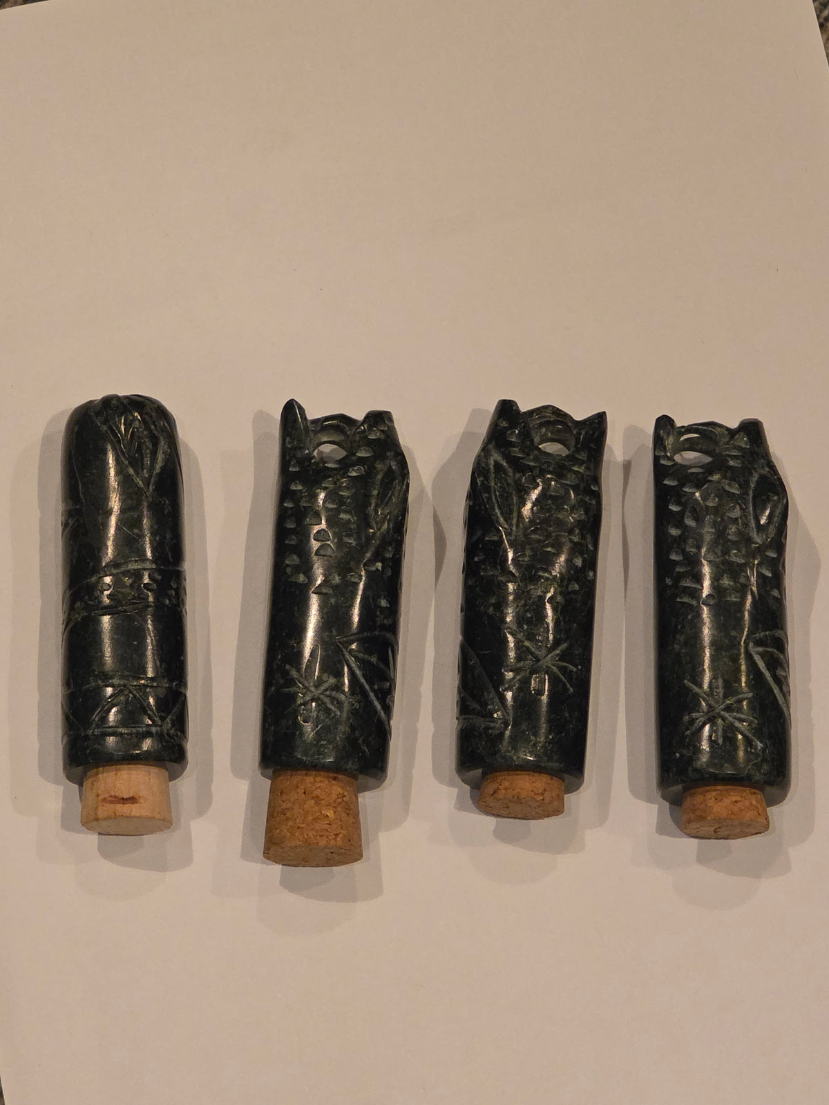 Stone Rapé Bottle | Earth Vessel – Grounding & Ritual