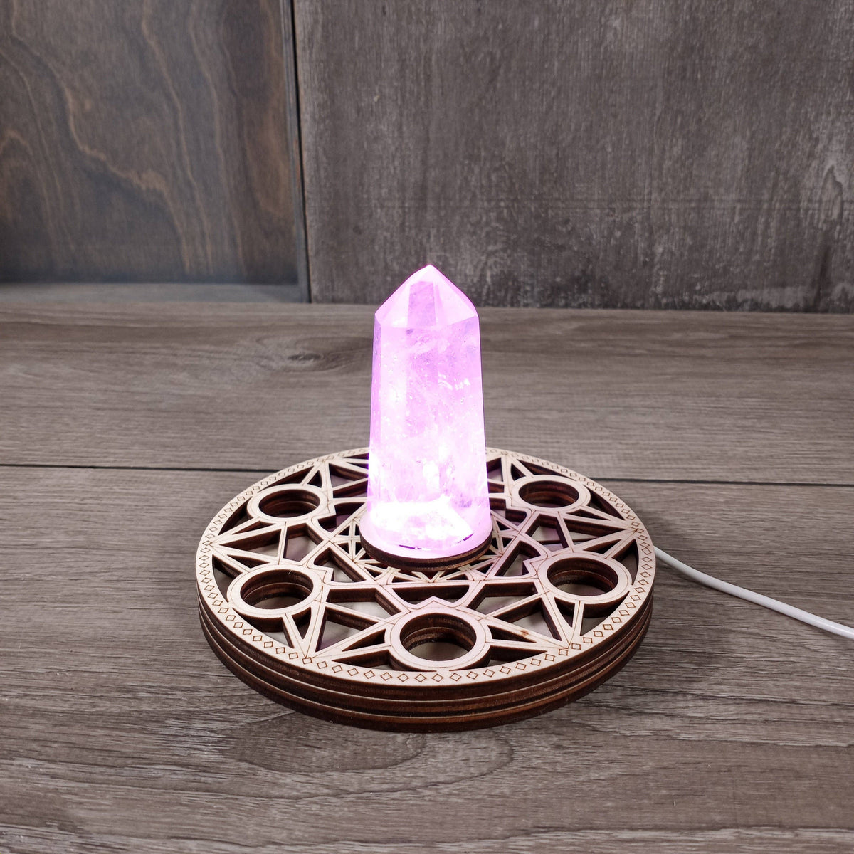 LED Crystal Display Stand | Light, Clarity & Presentation