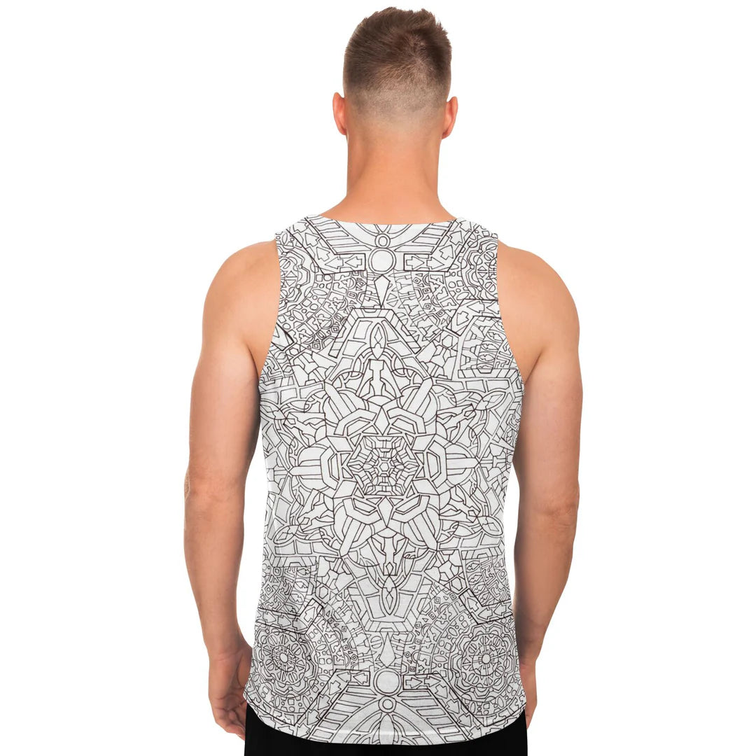 Flower Bloom Unisex Tank Top | Lachlan Wardlaw Art