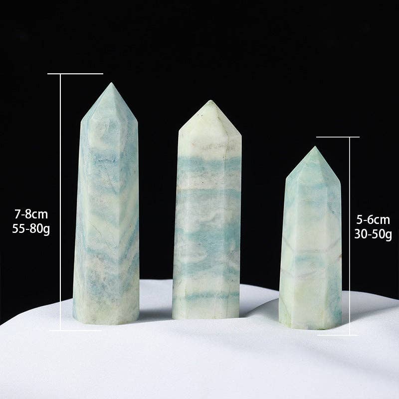 Blue Aragonite Tower | Crystal for Emotional Healing & Communication