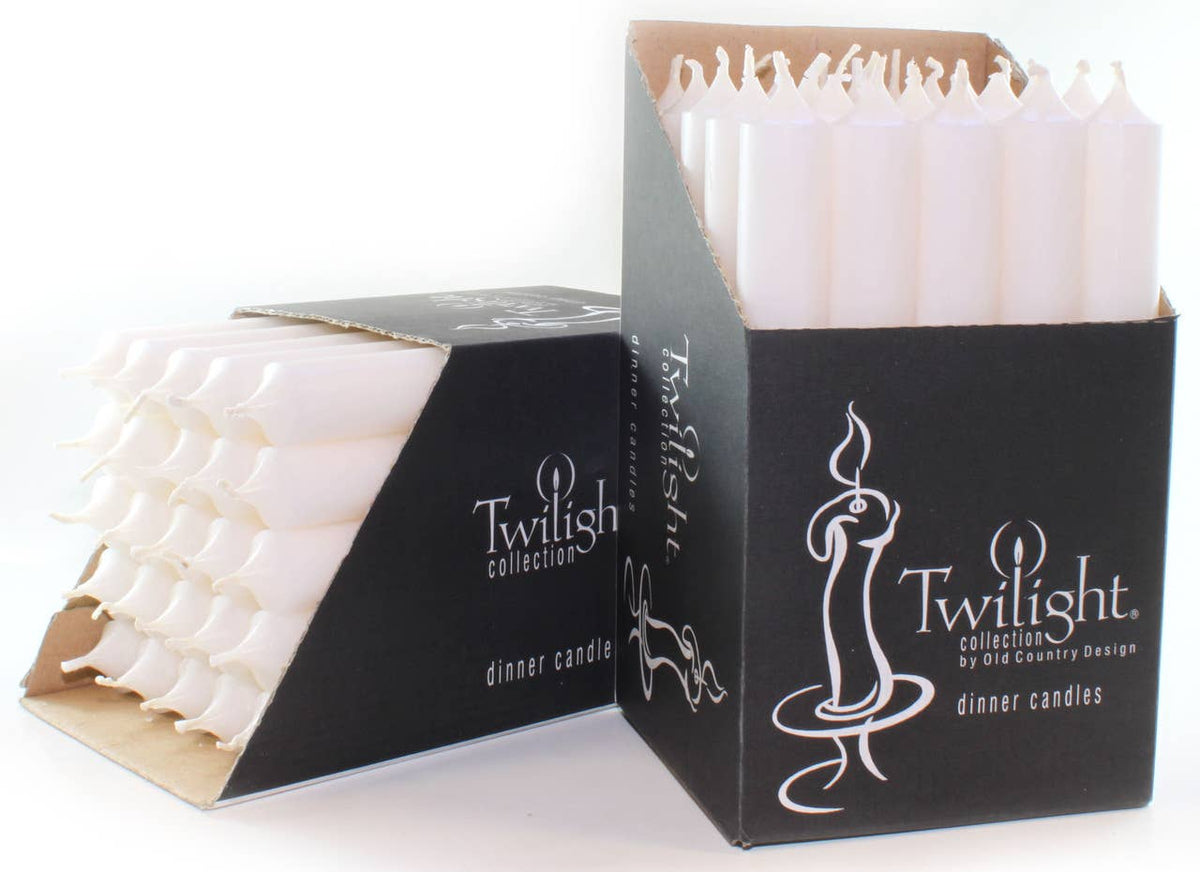 White 10" Dinner Candle | Unscented