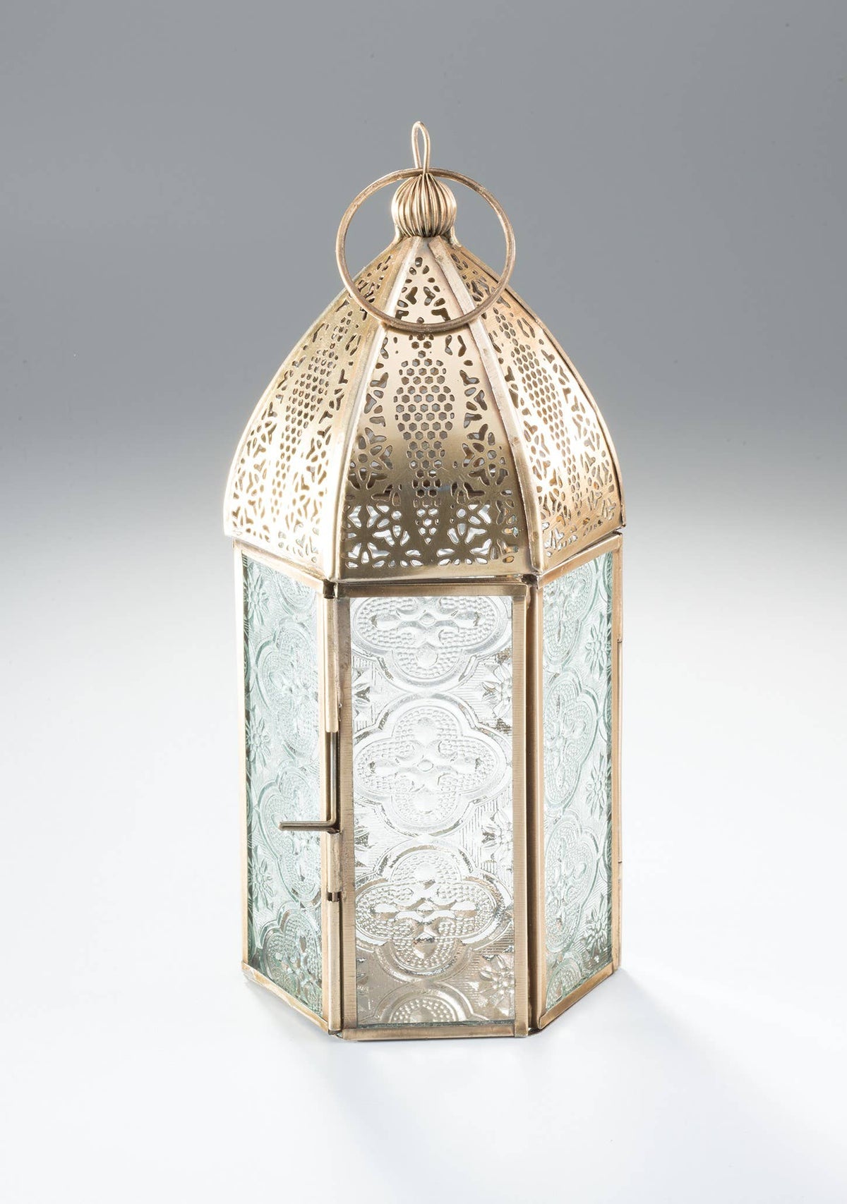 Brass Moroccan Floor Lantern | Medium Handmade Lantern