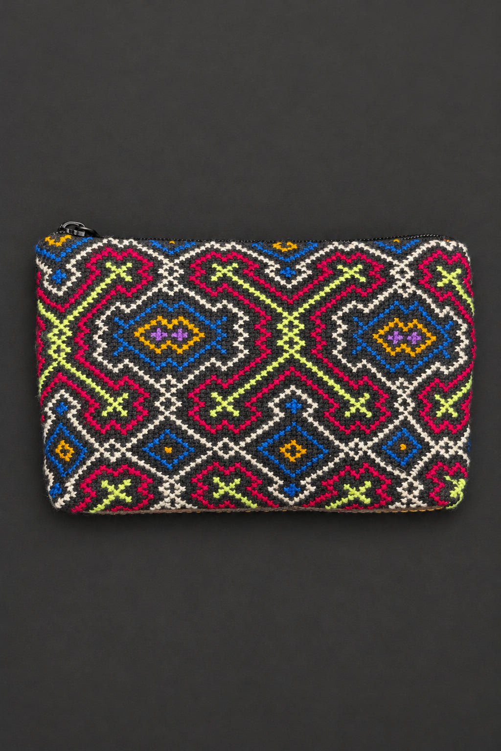 Leather Shipibo Medicine Bag | Sacred Carry, Protection & Ancestral Pattern