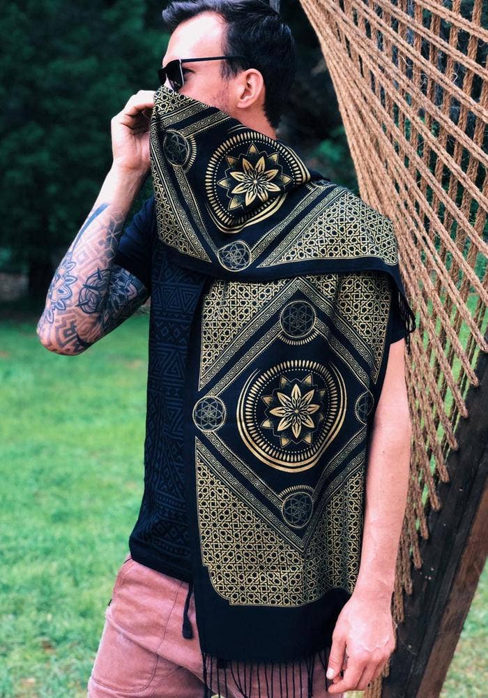 Eternal Series Shawl | Sacred Geometry Shawl | Rythmatix