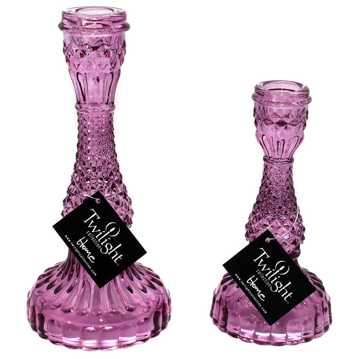 Bella Candle Holder | Heather Glass & Elevated Form