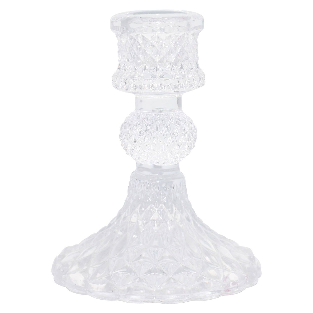 Baby Bella Candle Holder | Clear Glass & Vintage Form