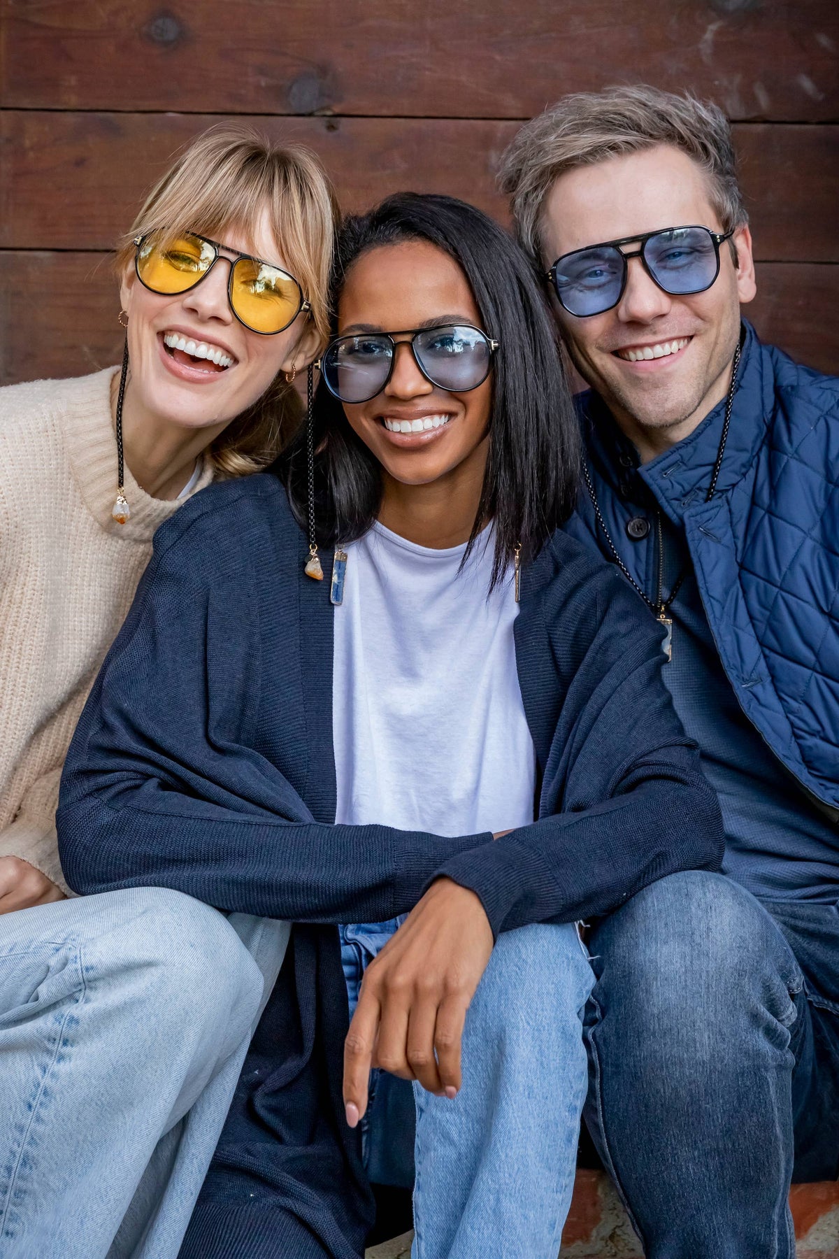 Let Us Après | Armless Sunglasses with Blue Kyanite