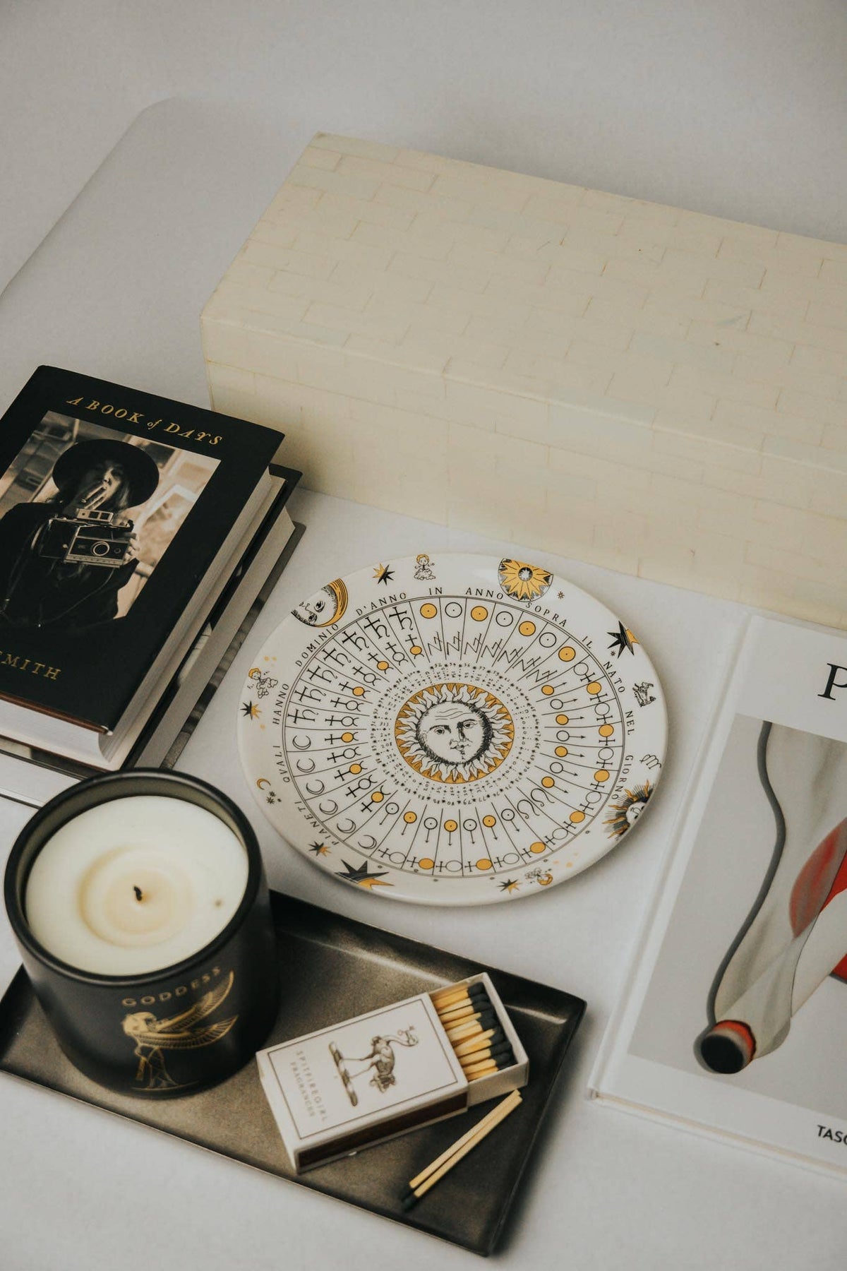 Solar Oracle Ceramic Plate | Celestial Catchall Dish