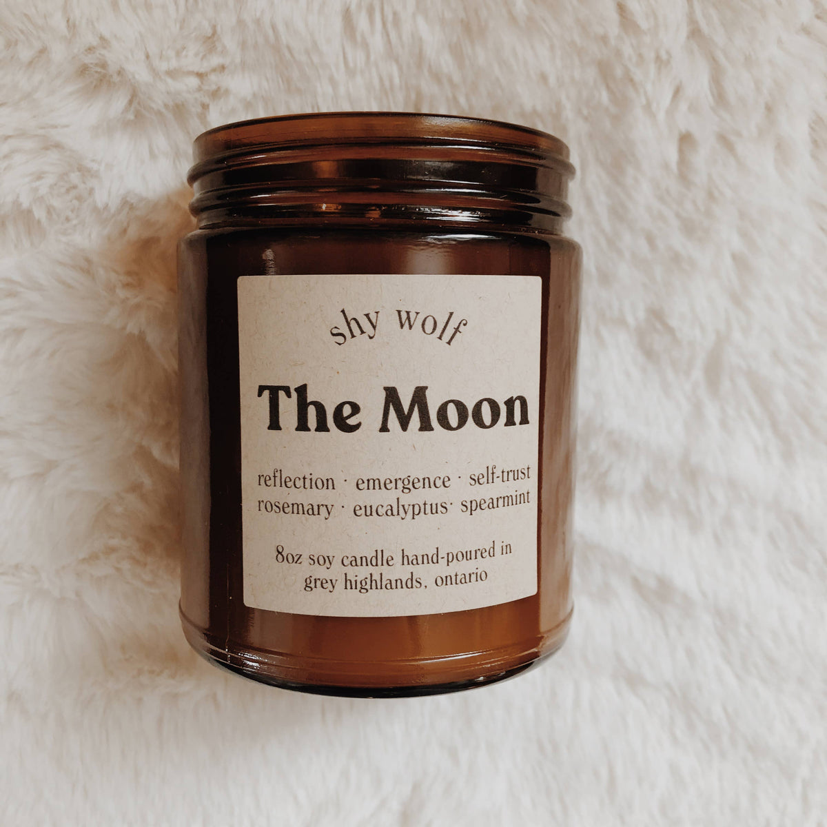 The Moon Tarot Inspired Soy Candle | Eucalyptus, Spearmint & Rosemary