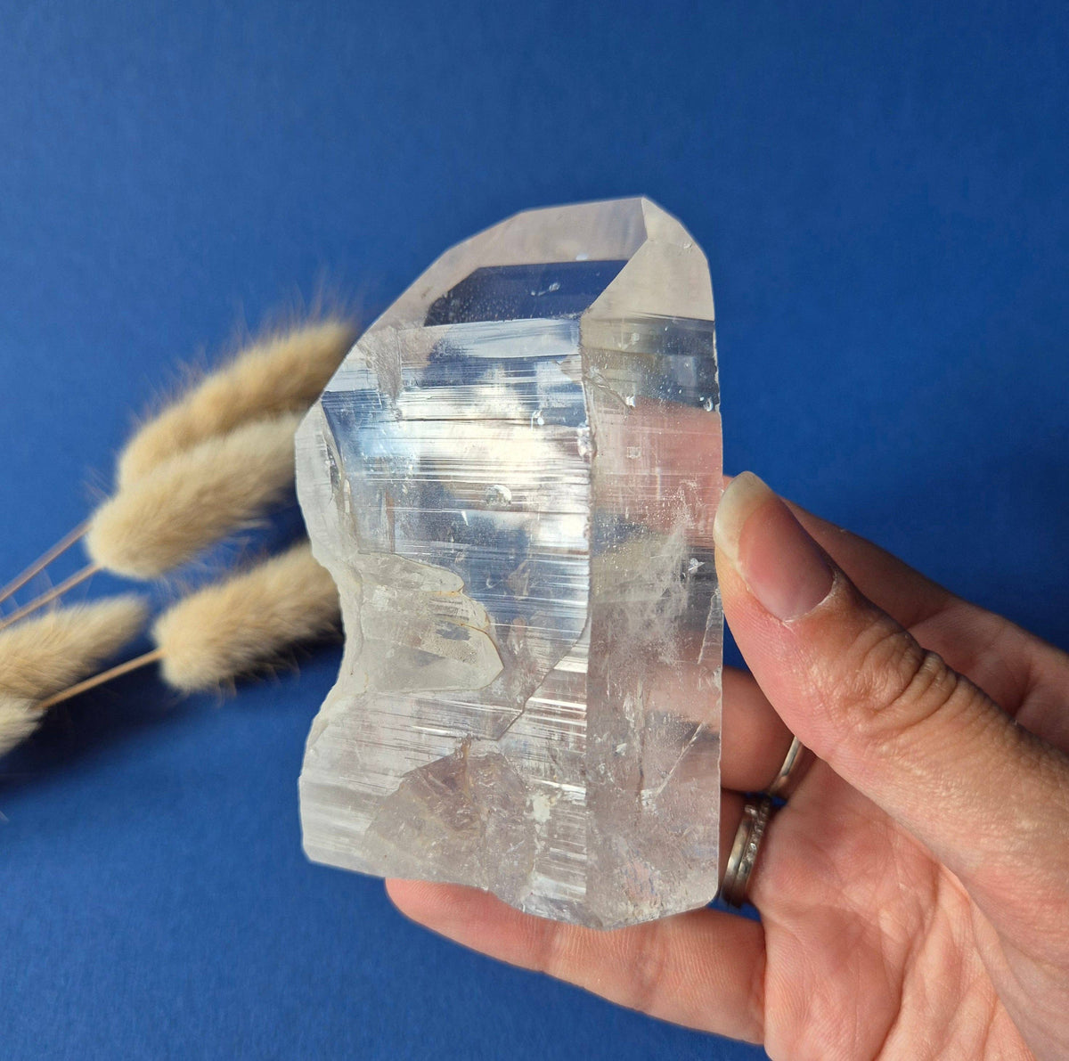 Lemurian Quartz Point 259g – High Quality Clear Quartz