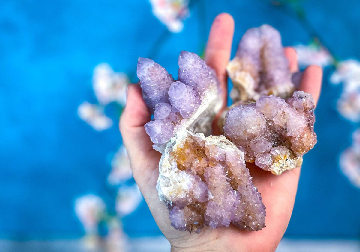 Large Spirit Amethyst Quartz Specimens from South Africa | Cactus Amethyst