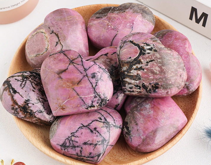 Rhodonite Heart | Crystal of Compassion & Emotional Healing