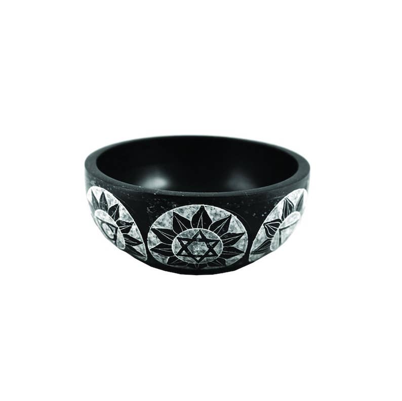 Soapstone Smudge Bowl | Hand-Carved Soapstone