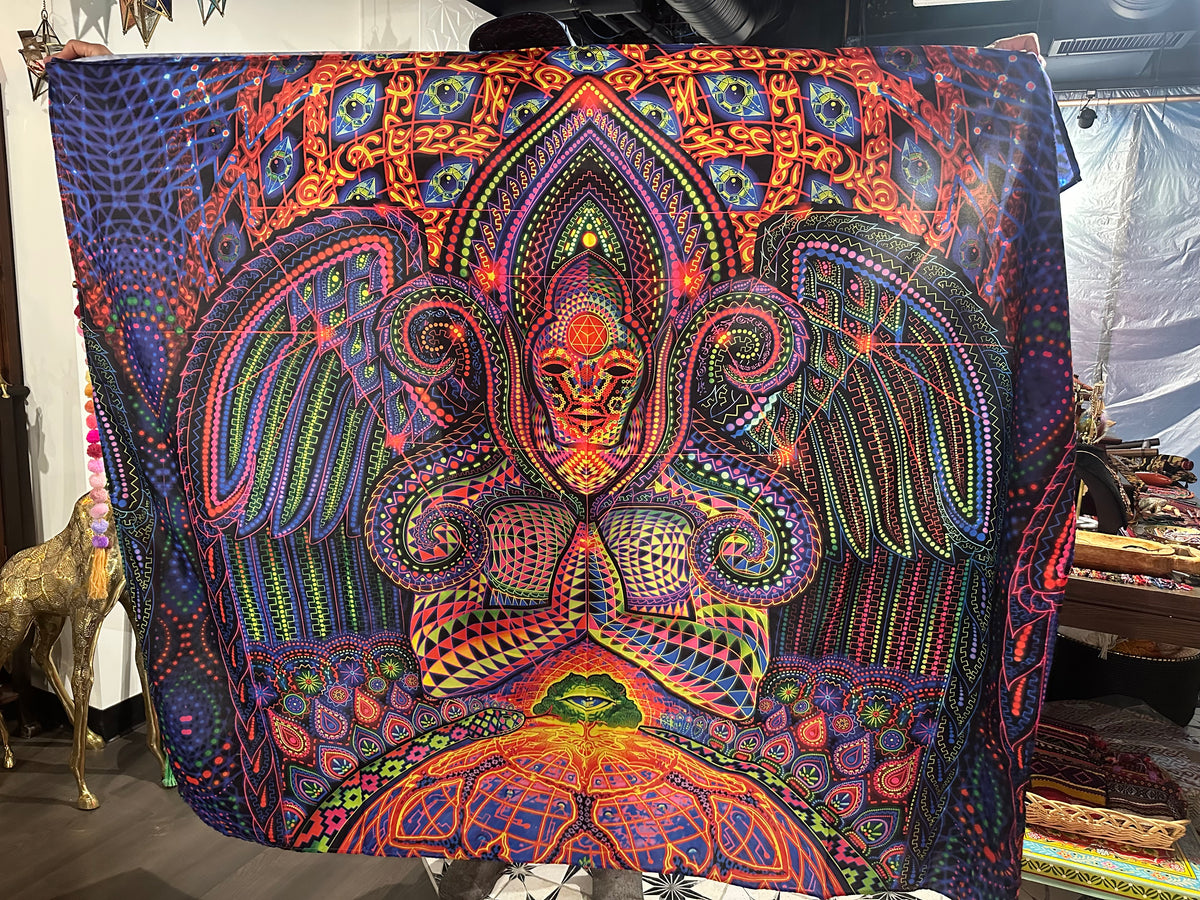 God Source Tapestry | Salvia Droid Visionary Art Wall Hanging