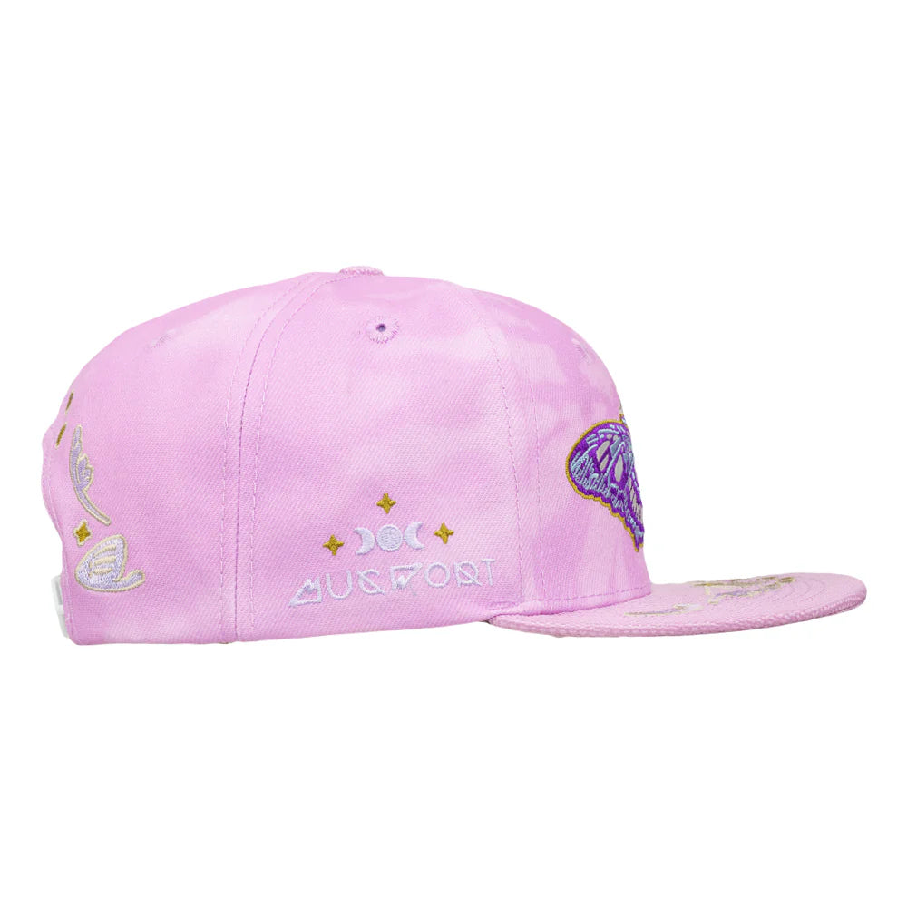 Moon Moth Purple Dye Snapback Hat | Mugwort | Grassroots California