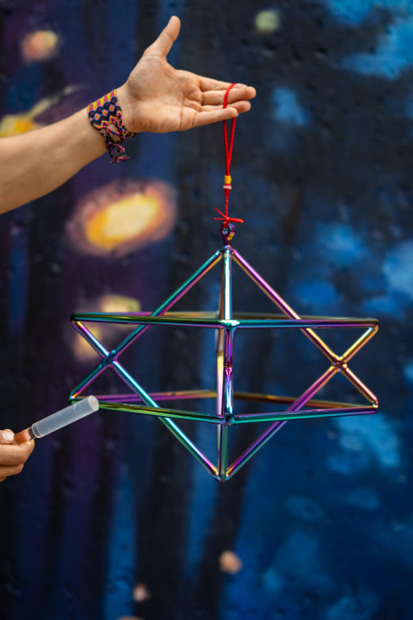 Cosmic Aura Crystal Singing Merkaba | Sacred Geometry Sound Tool