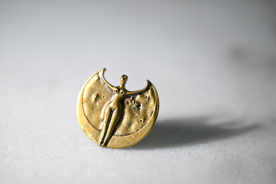 Cosmic Goddess Ring | Gold Patina | Alkemie Jewelry