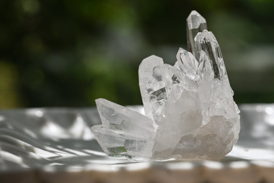 AAA High Grade Clear Quartz Cluster from Brazil | Master Healer Crystal