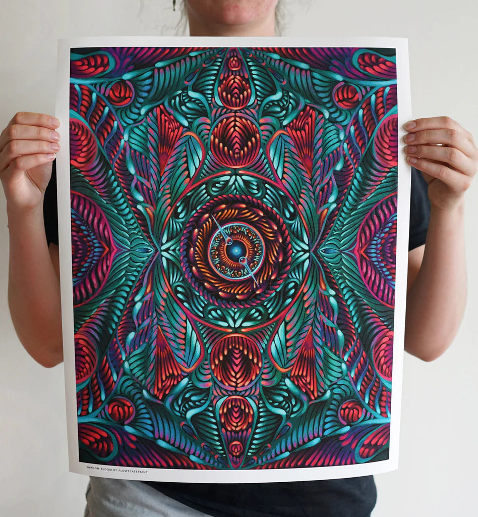 Shroombloom Print | Flowstatepaint | Threyda