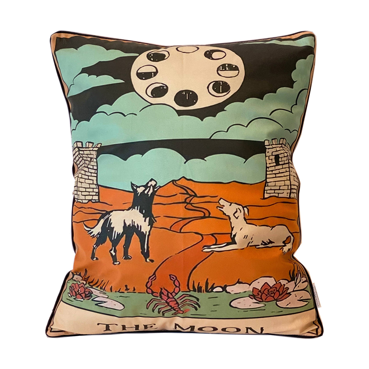 Tarot Pillow | The Star & The Moon Decorative Cushion