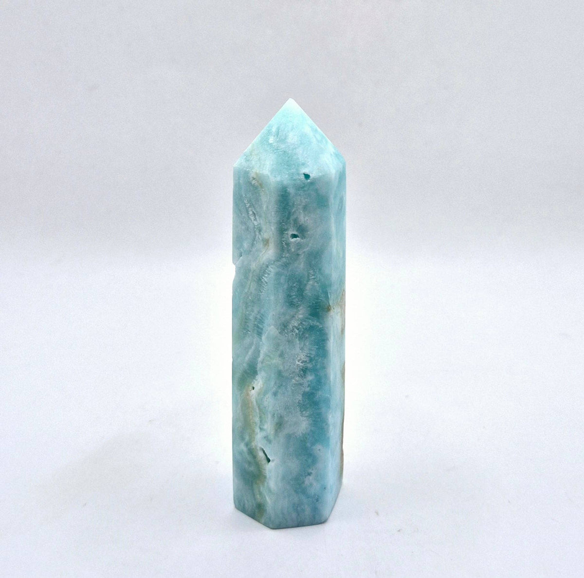 Gemstone Hemimorphite Obelisk Tower - (M) 7-9cm (hemimorphite)