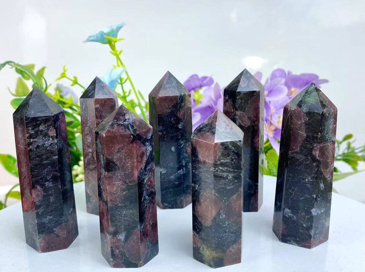 Garnet Tower | Crystal for Strength, Passion & Grounding
