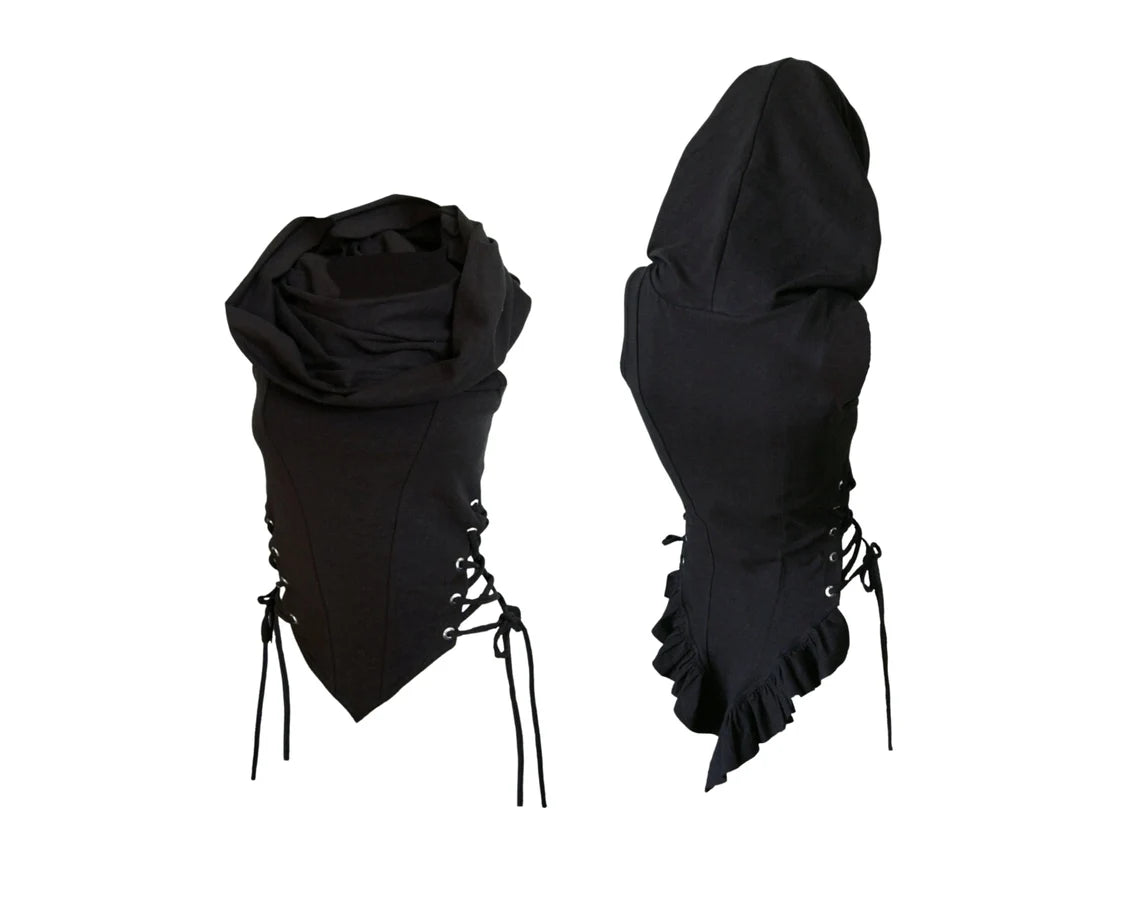 Cypress Top | Hooded Corset Tunic | Blue Lotus Apparel