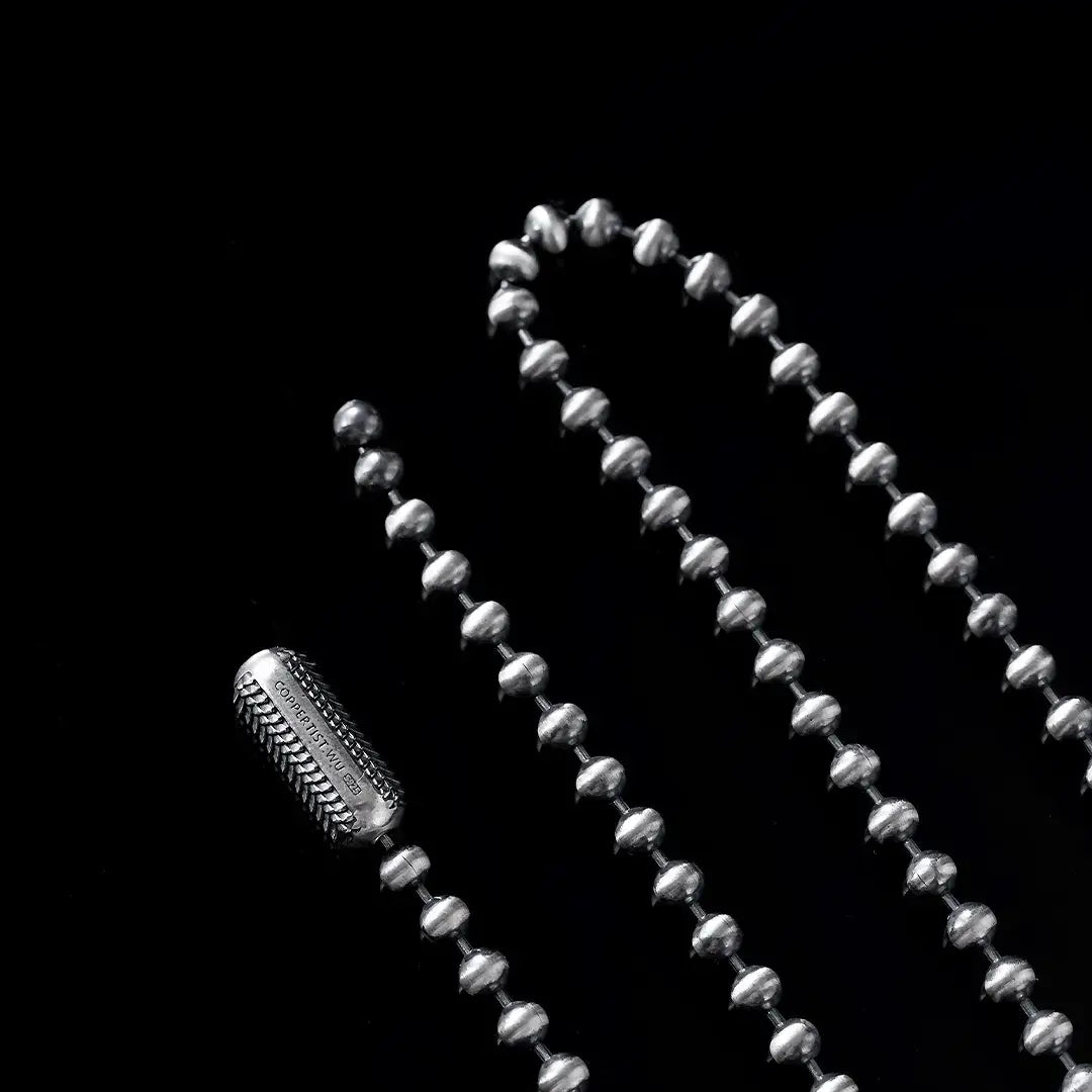 Snake Scale Clasp Necklace | Black Plated Brass | Coppertist.Wu