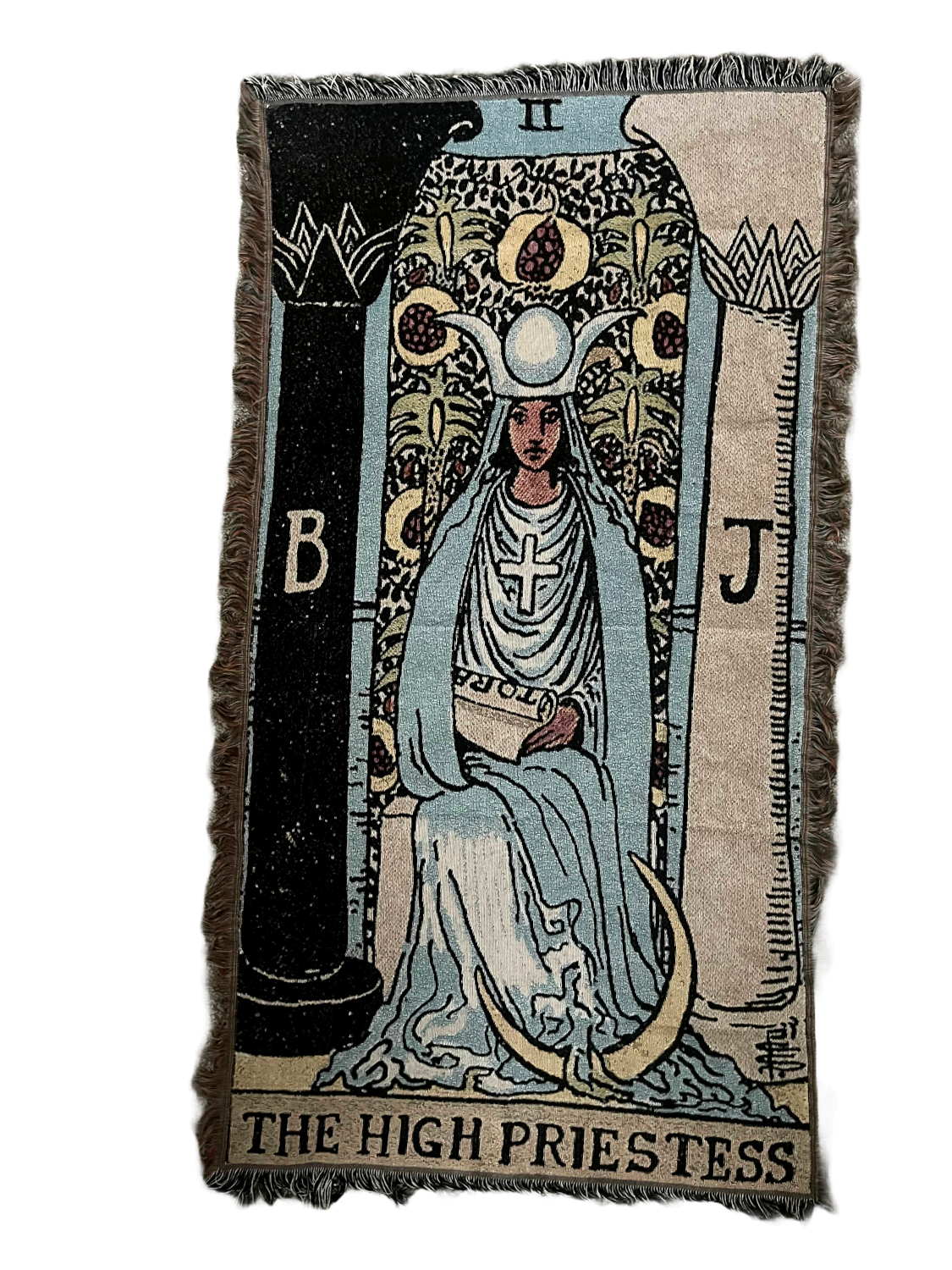 The High Priestess Throw Blanket | Tarot Home Décor