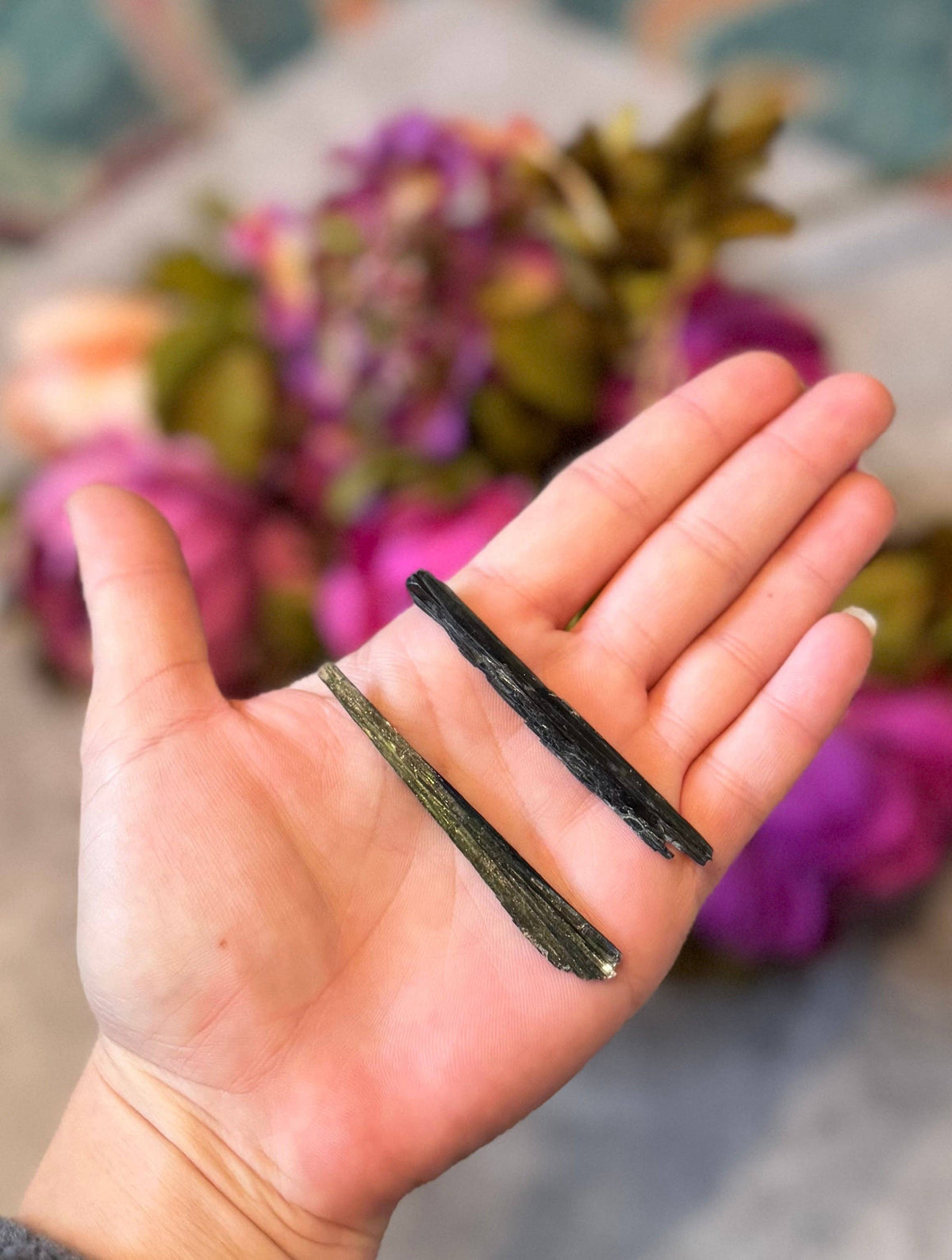 Raw Green Vivianite Blades from Brazil | Rare Healing Crystal