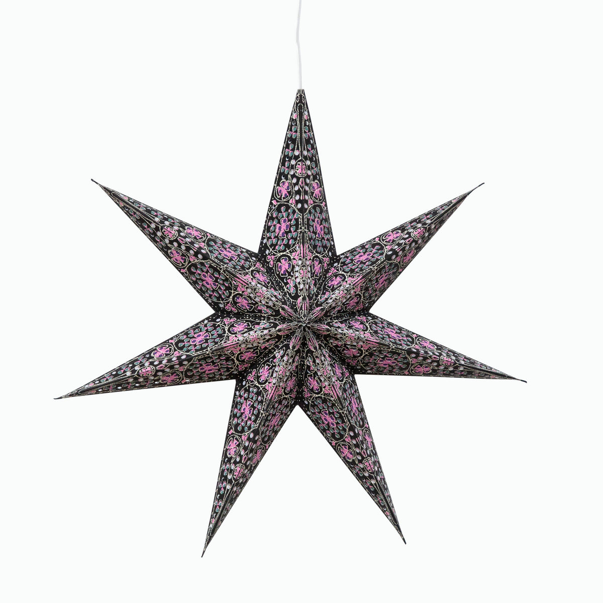 Cathedral | 7 Point 16" Stained Glass | Paper Star Light