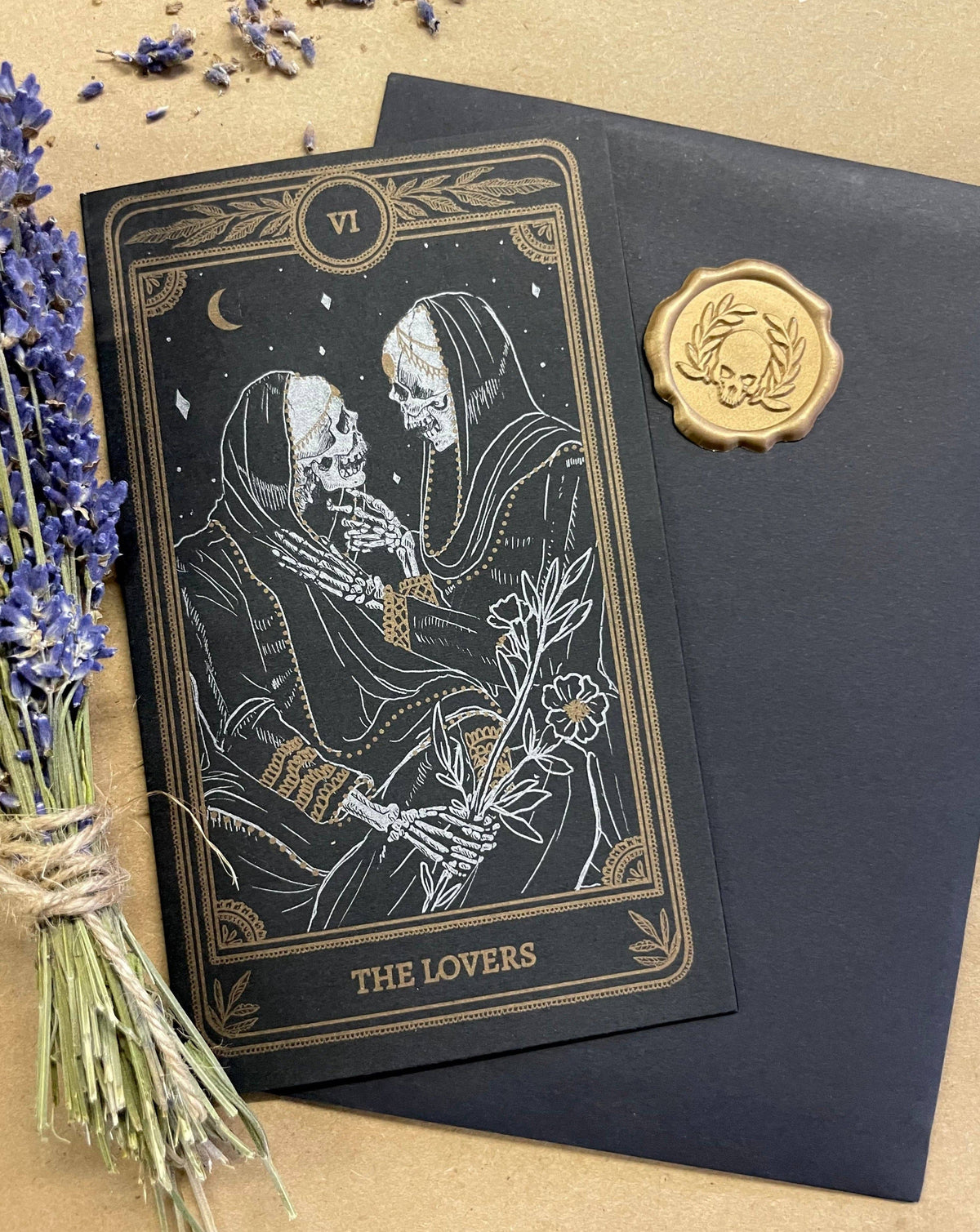 The Lovers Greeting Card | Marigold Tarot