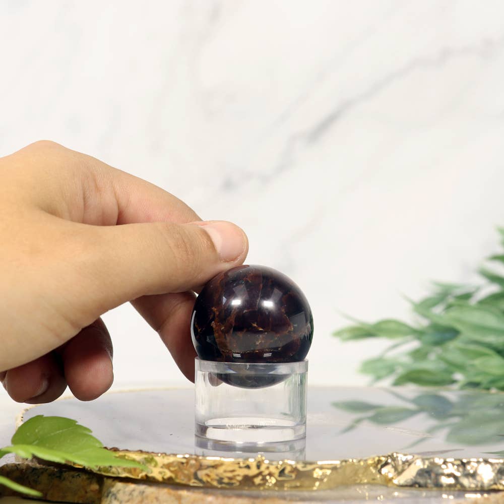 Star Garnet Sphere | Grounding Crystal