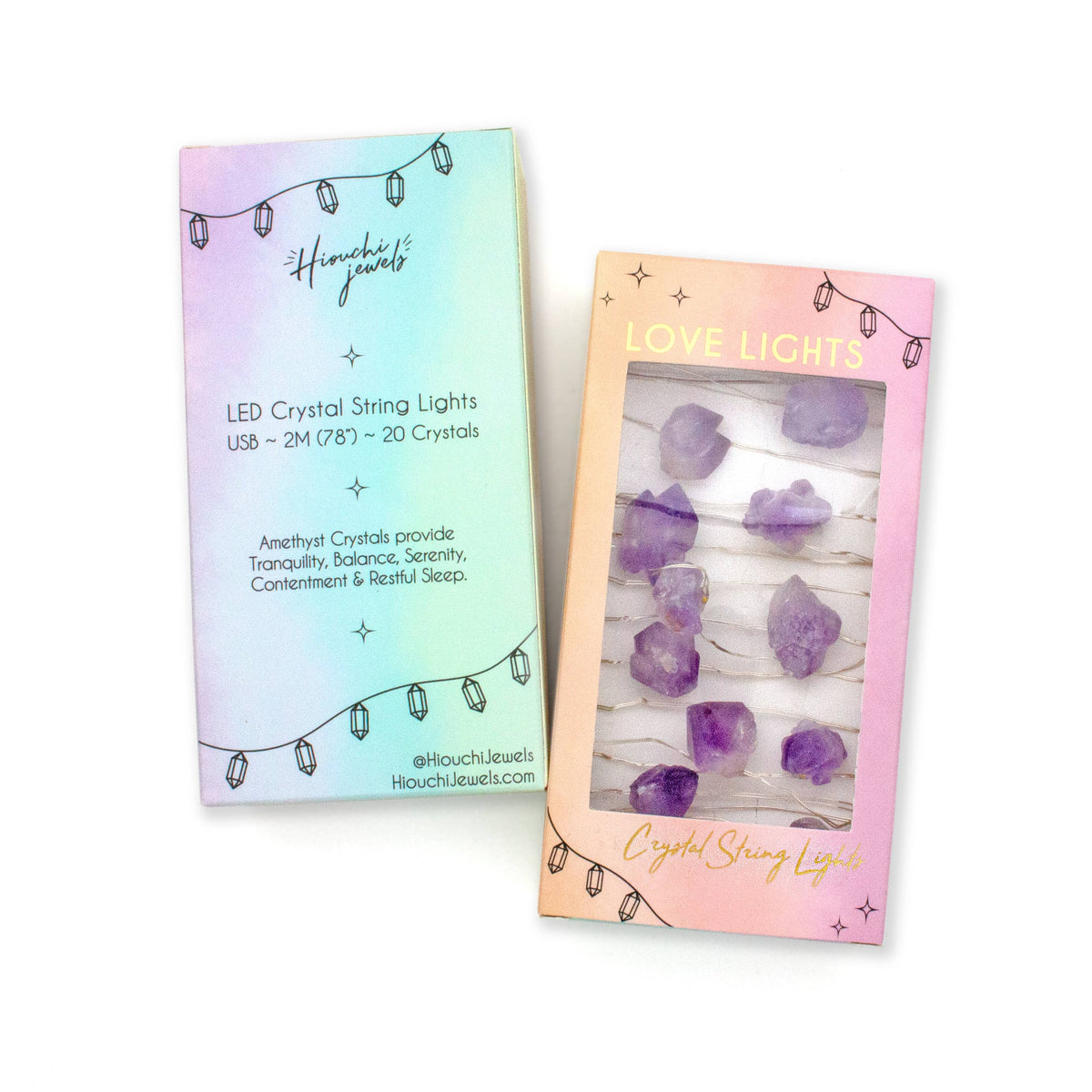 Amethyst Crystal String Lights | Ambient Crystal Lighting