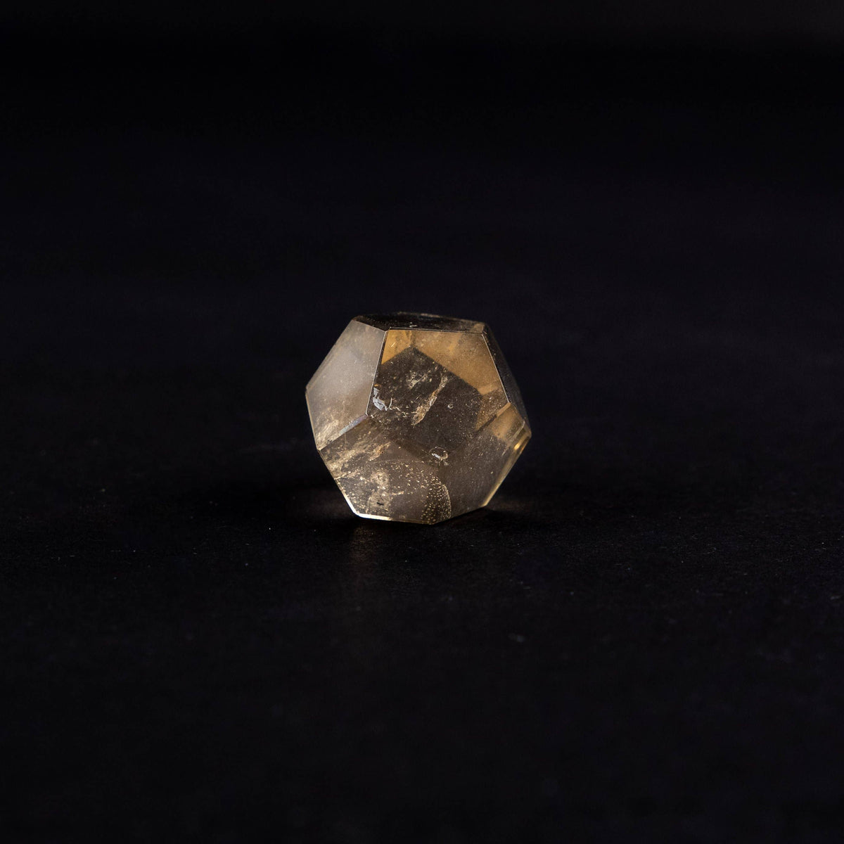 Five Platonic Solids Crystal Set | Smoky Quartz