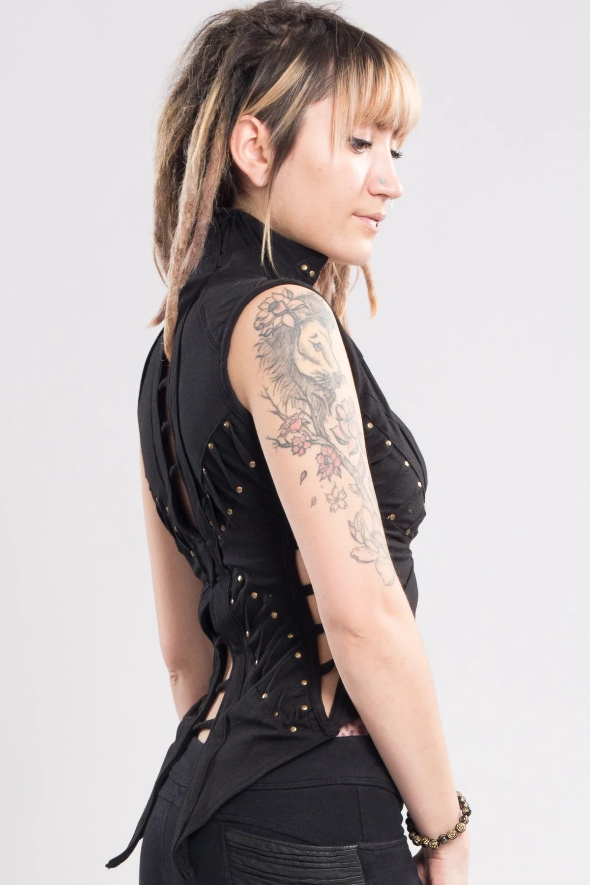 Mandala Vest Twist | Organic Cotton Wrap Vest | Anahata Designs