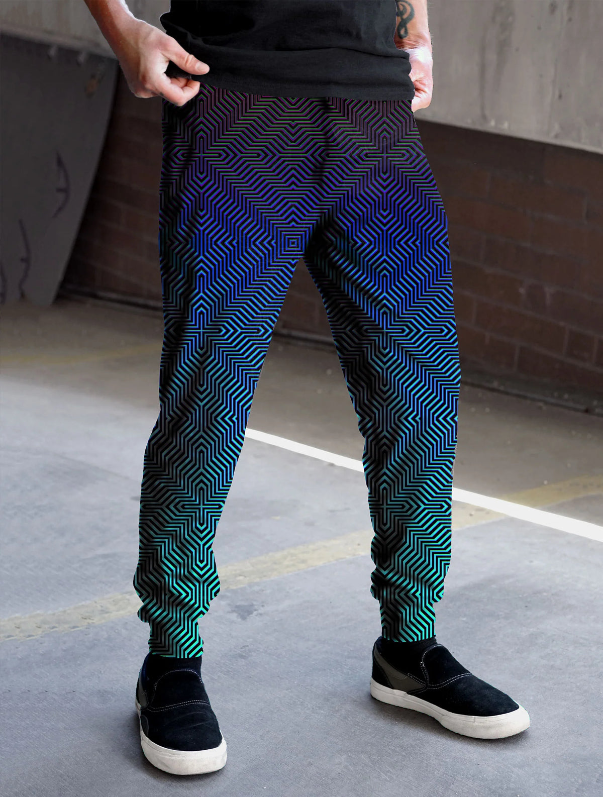 Maze Stretch Joggers | Performance Artwear Joggers | Threyda
