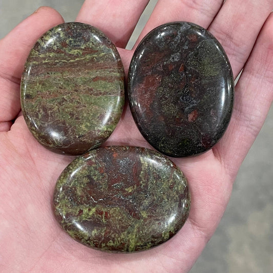 Dragon Bloodstone Palm Stone | Stone of Courage & Vitality