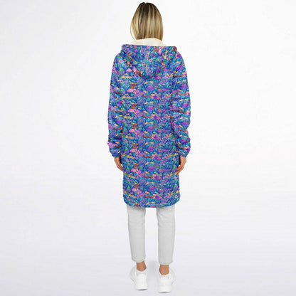 Psychedelic Mushrooms Zipper Cloak | Recycled Performance Fleece | Manifestie