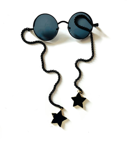 Daylight Savings Black | Armless Sunglasses with Black Agate