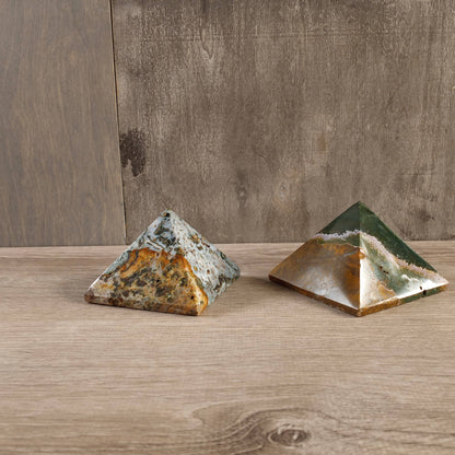 Gemstone Crystal Pyramid | Sacred Geometry Meditation Tool