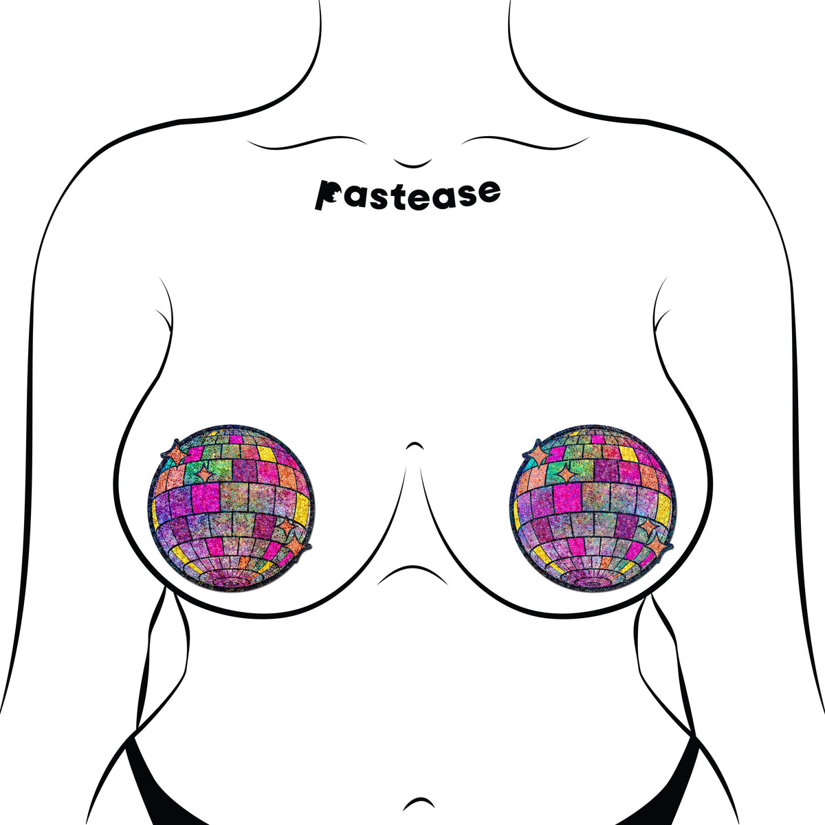 Disco Ball Glitter Pasties | Shimmering Festival Embellishment