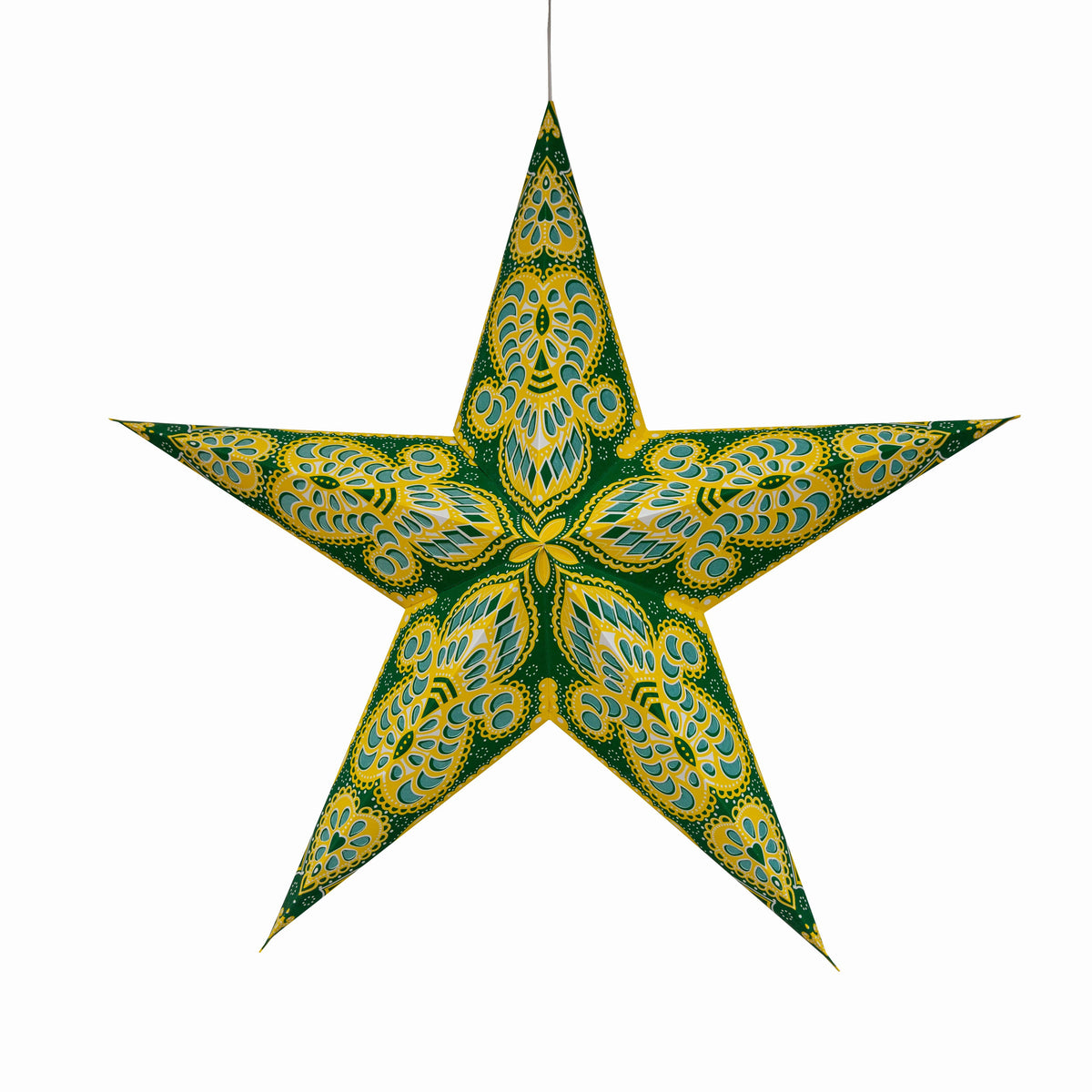 Phoenix | 5 Point 24" Yellow/Green | Paper Star Light