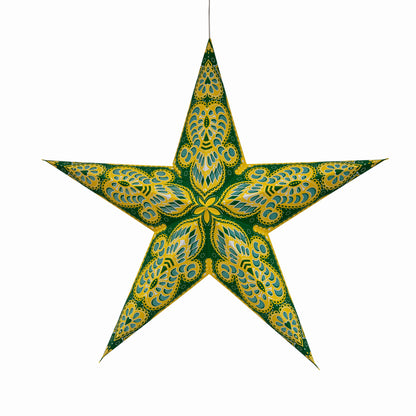 Phoenix | 5 Point 24" Yellow/Green | Paper Star Light