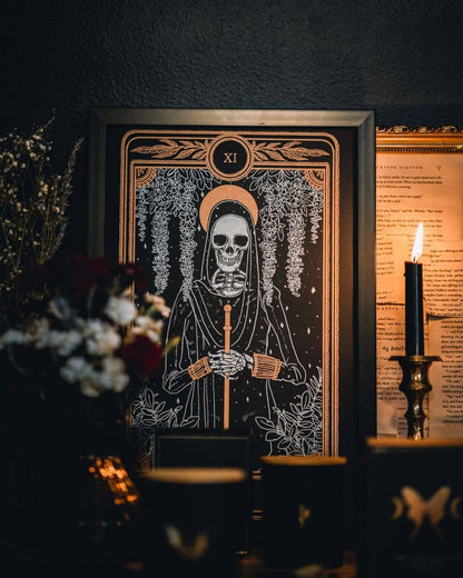 Marigold Tarot Print – Justice | Amrit Brar