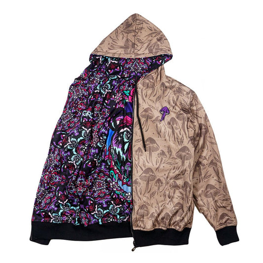Bear Reversible Zip Up Hoodie | Ellie Paisley Art | Grassroots California