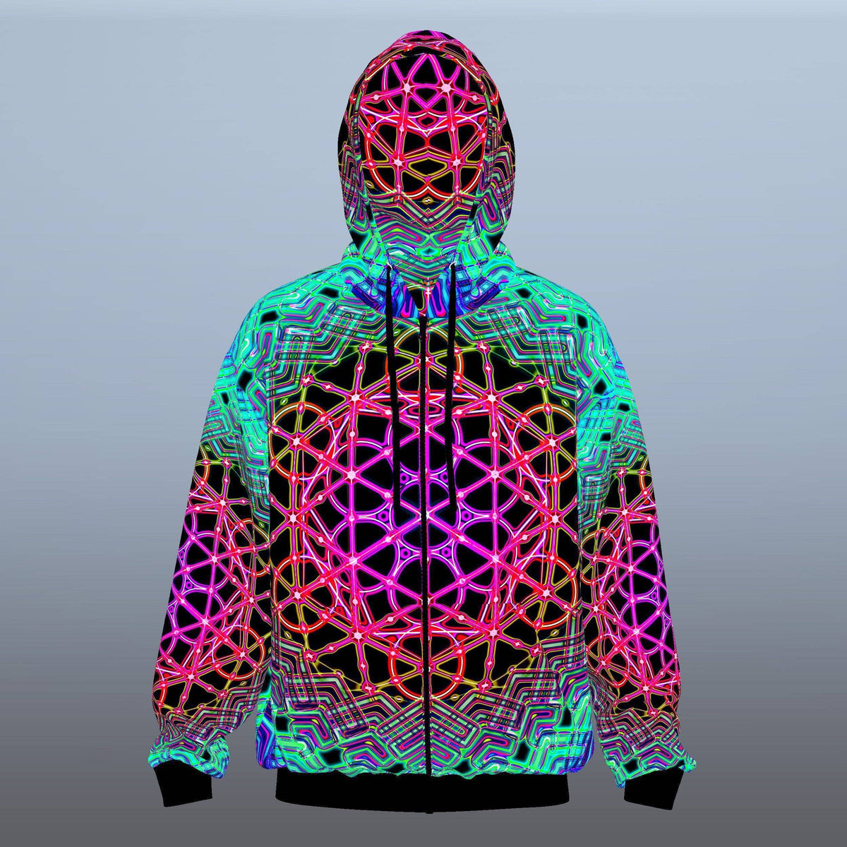 Mandala UV Reactive Hoodie | Psychedelic Festival Hoodie